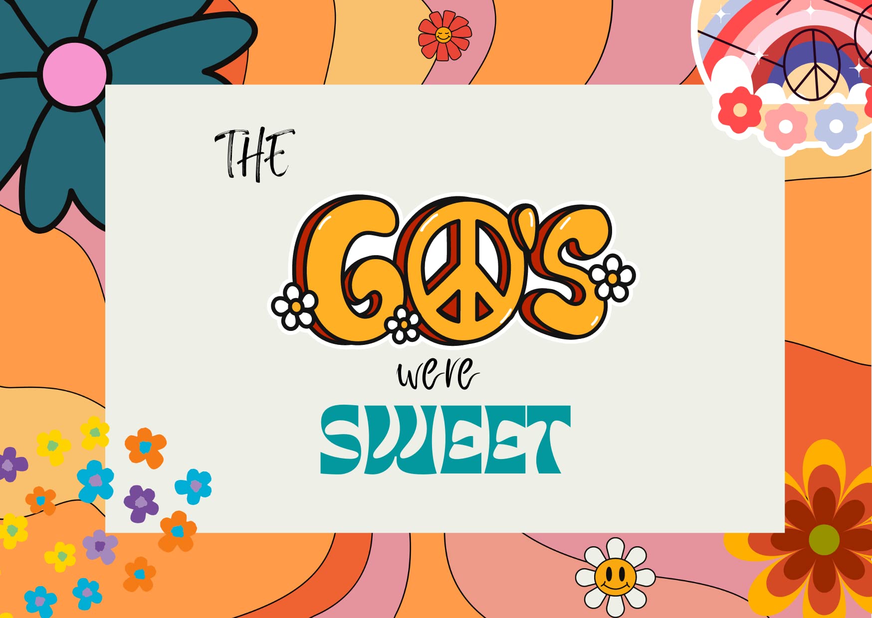 60's retro sweet box