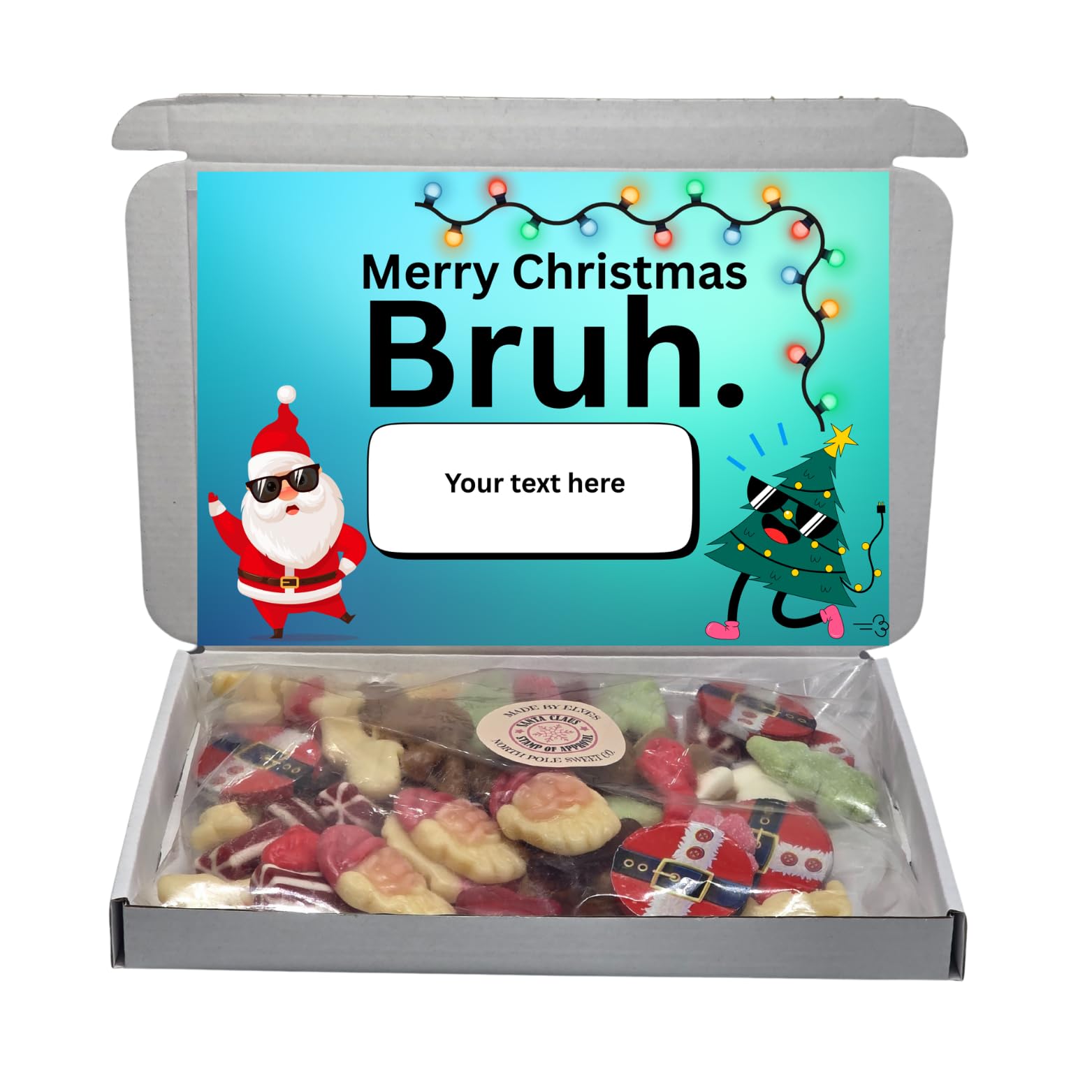 Merry Christmas bruh sweet box|Bruh|Kids birthday sweets| Letterbox sweets| Preteen birthday gift