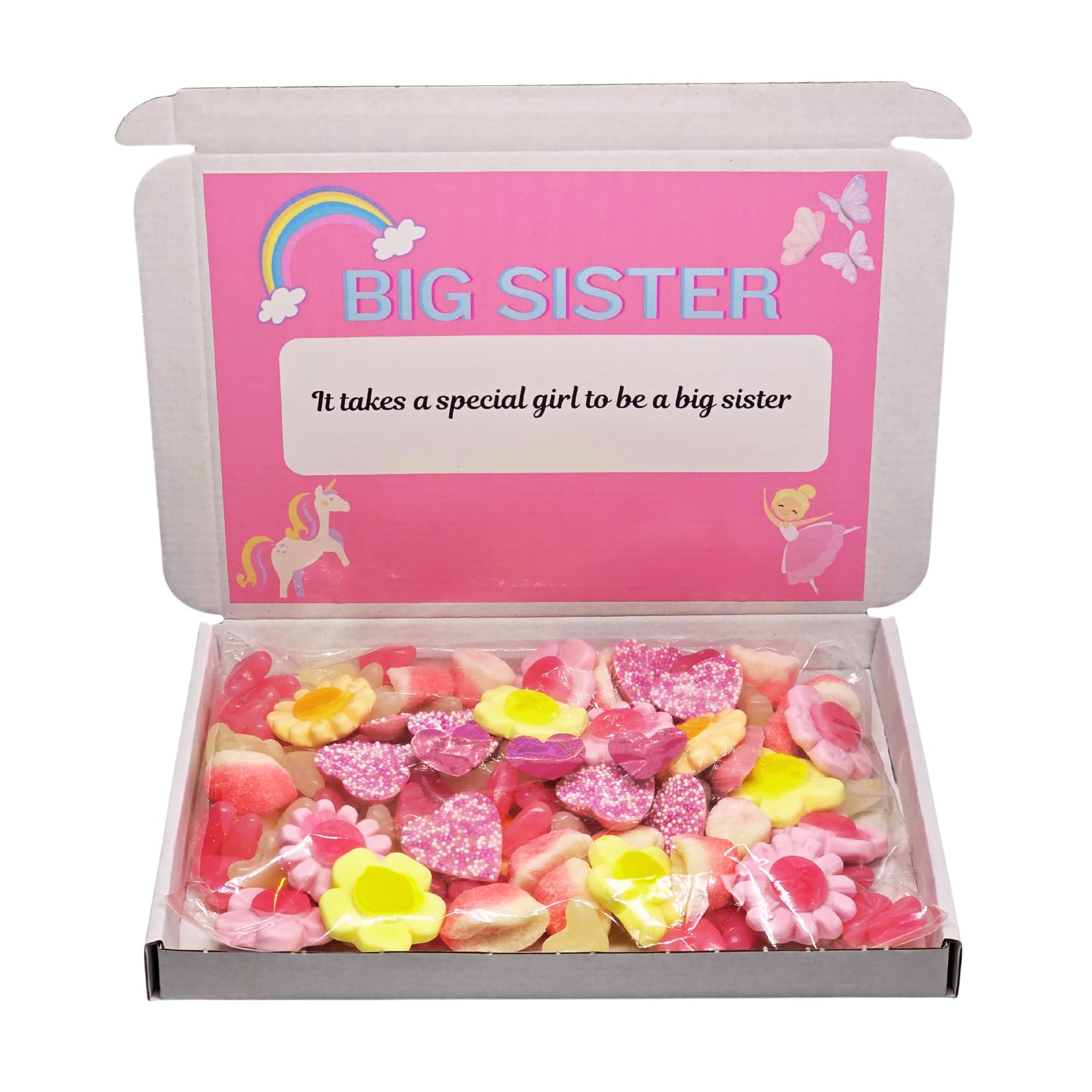 Personalised big sister sweet box| Big sister sweet box| Big sister| Big Sister Gift Box – Special Girl Sweet Treat Box – New Baby Announcement Present