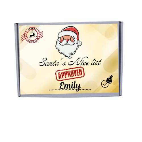 Nice list approved sweet box|Nice list| Santa sweets|Christmas sweets|Nice list certificate