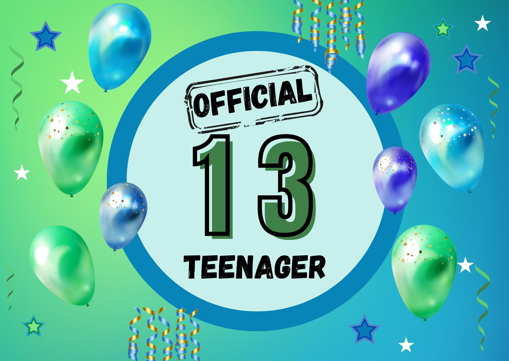Personalised official teenager sweet box | 13th birthday sweet box |13| 13th birthday boy | Official teenager| 13th birthday gift boy|