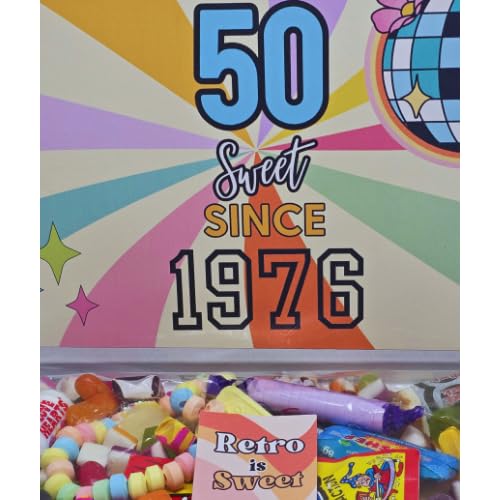 Personalised 50th birthday sweet box |50 sweet since 1976 sweet box| Personalised 50th birthday gift| 50th birthda|50th |50 |Fifty
