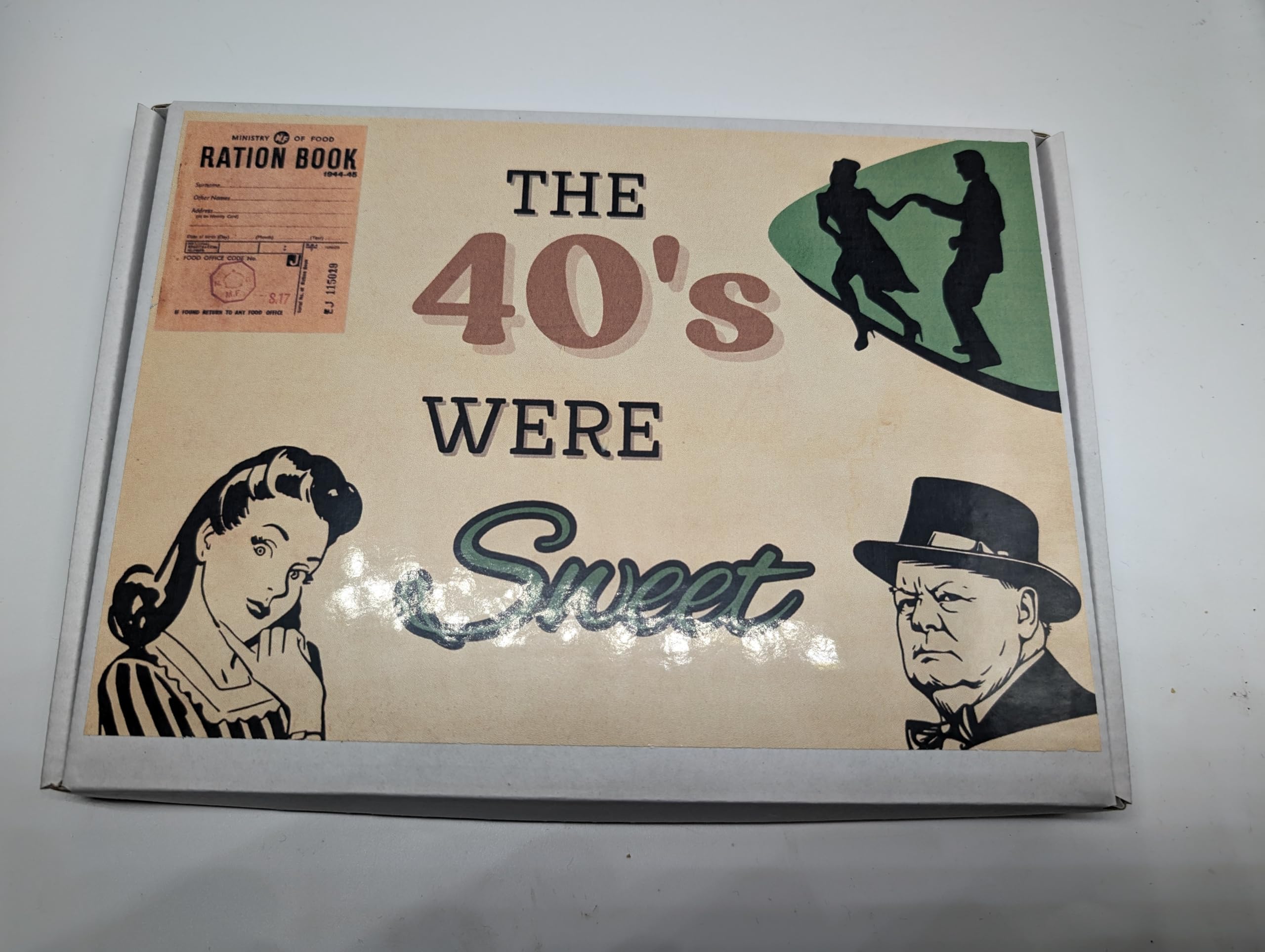 Personalised 1940s sweet box