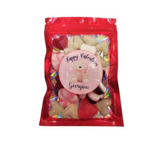Personalised kids valentines sweet pouch - Valentine's sweet pouch -Valentines candy bag -Valentine gift for son/daughter -valentine's kids gift -cute valentine present