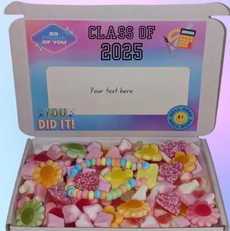 Class of 2025 sweet box,School leavers sweet box,School leavers gift,Primary school leavers,High school leavers,class of 2025,graduation,Year 6 leavers