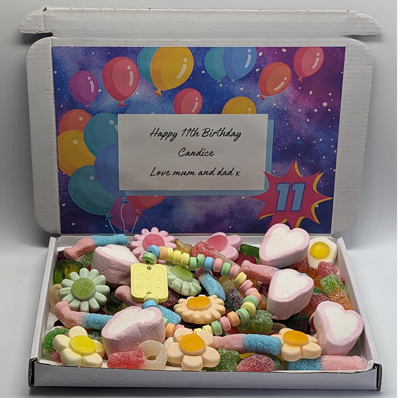 Personalised 11th birthday sweet box|11|11 sweet box |eleven| 11th birthday gift|11th birthday present|11th birthday girl| 11th birthday boy