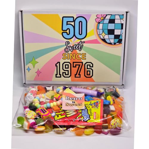 Personalised 50th birthday sweet box |50 sweet since 1976 sweet box| Personalised 50th birthday gift| 50th birthda|50th |50 |Fifty