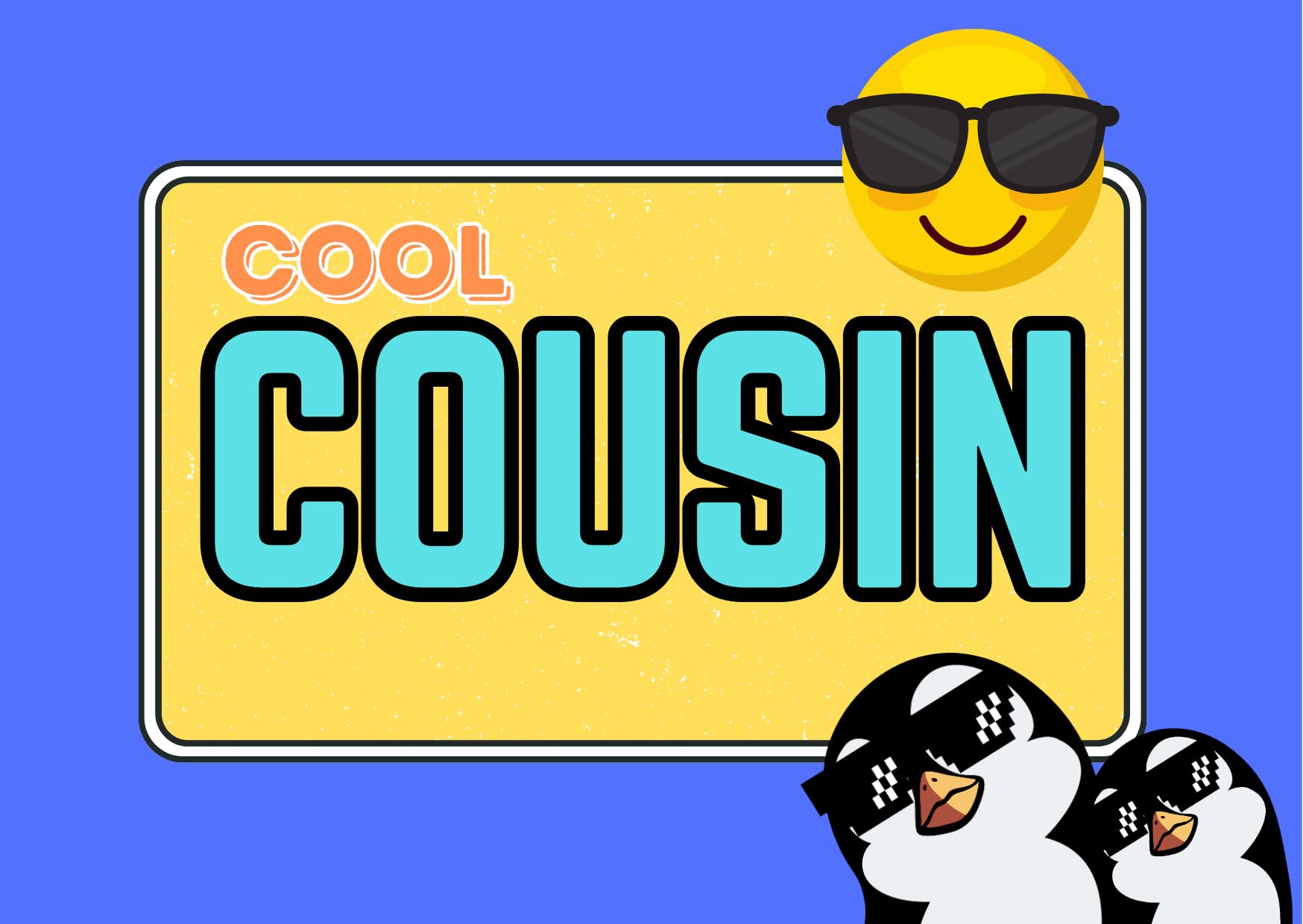 Cousin personalised sweet box, cousin gift, cousin birthday gift, cousin birthday sweets, cousin xmas, cousin