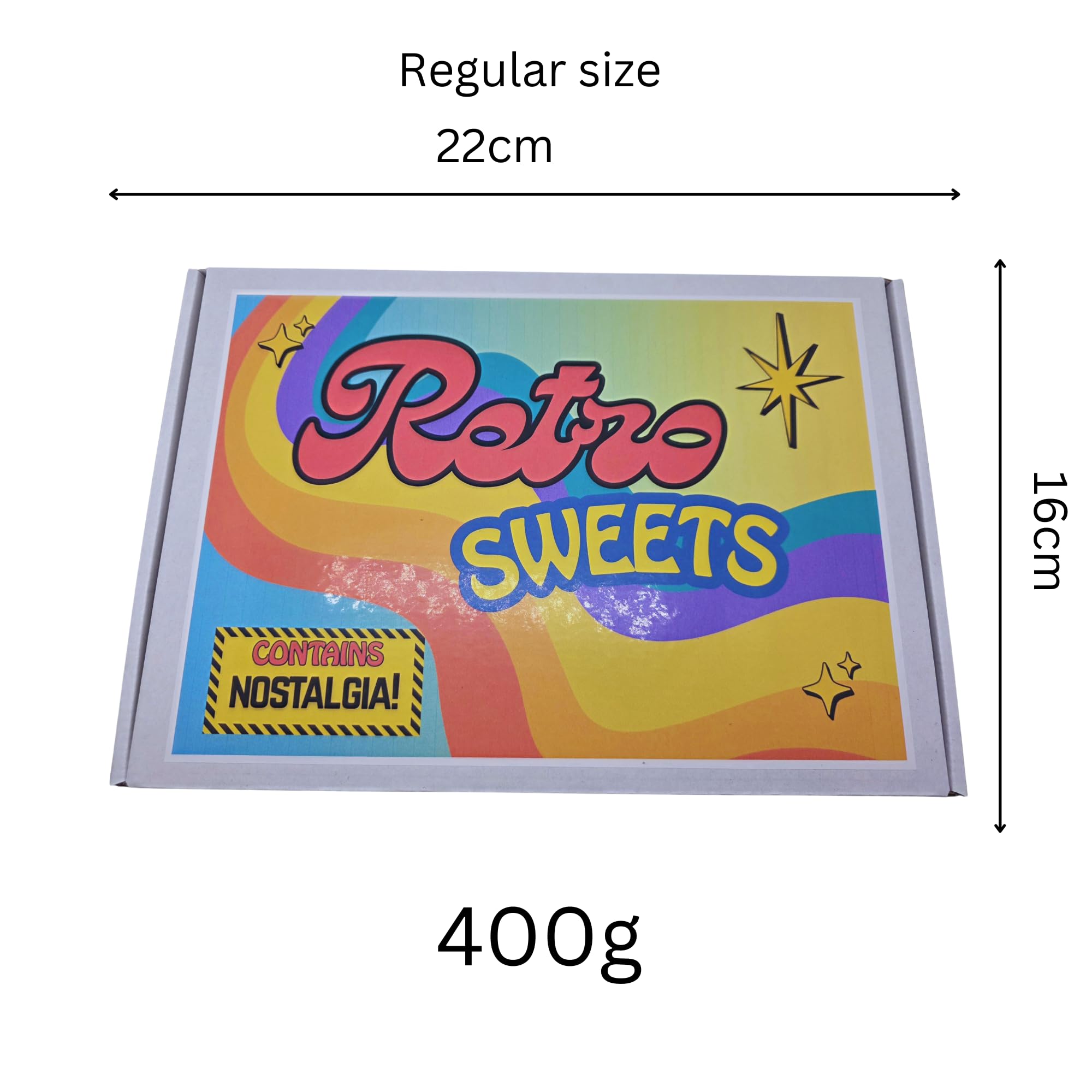 Retro Sweets personalised Gift Box – Classic Old School Sweet Selection Hamper – Nostalgic Pick and Mix Candy Gift for Birthdays, Christmas, Parties, Thank You Gifts