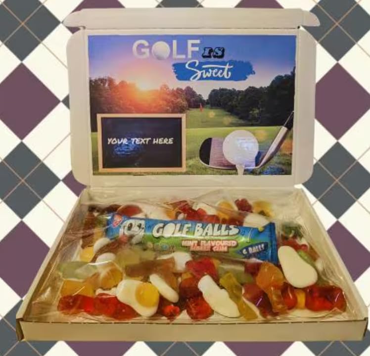 Personalised Golf sweets box