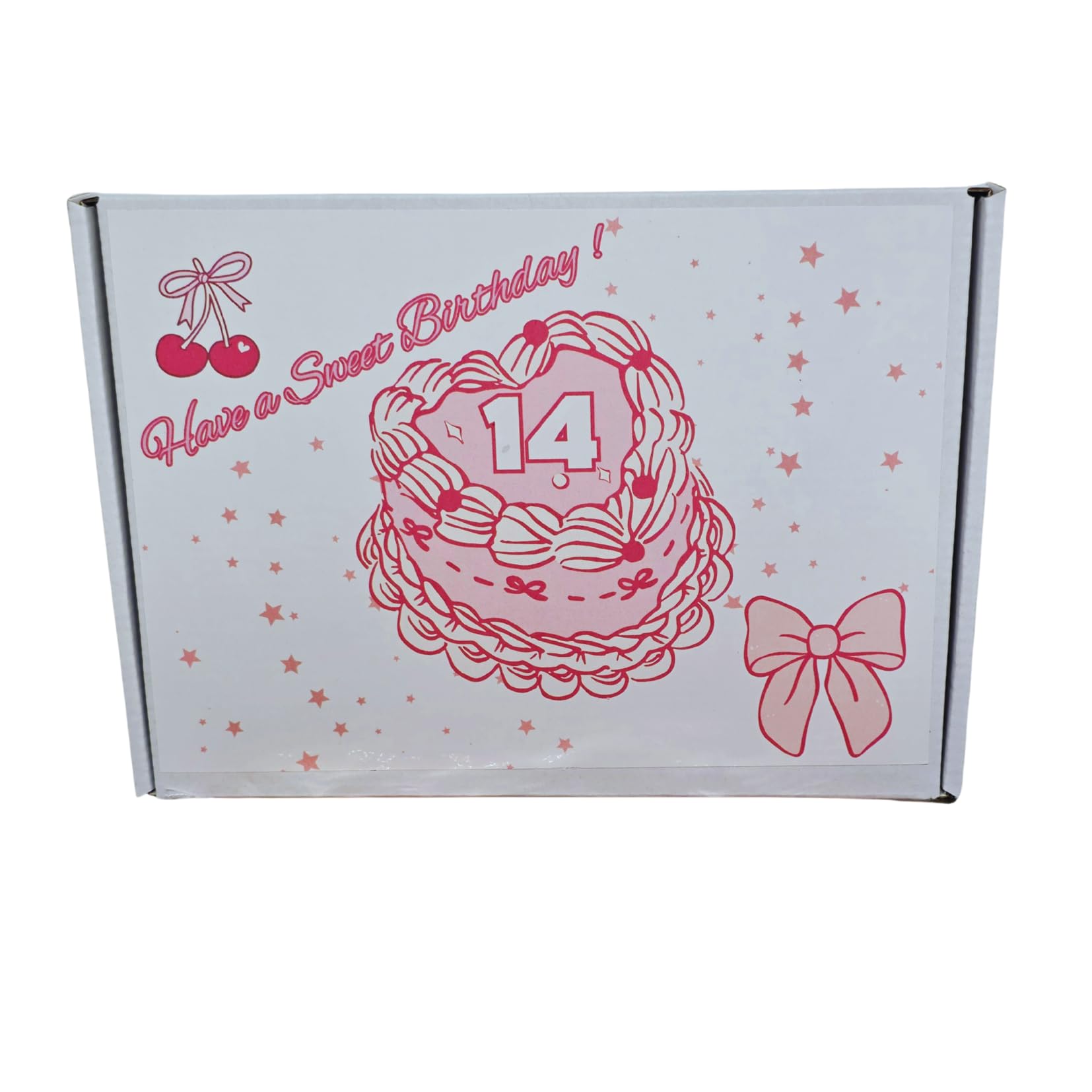 Personalised Sweet Birthday Gift Box for Girls – Age Birthday Present – Pink Letterbox Sweets Hamper with Custom Message –