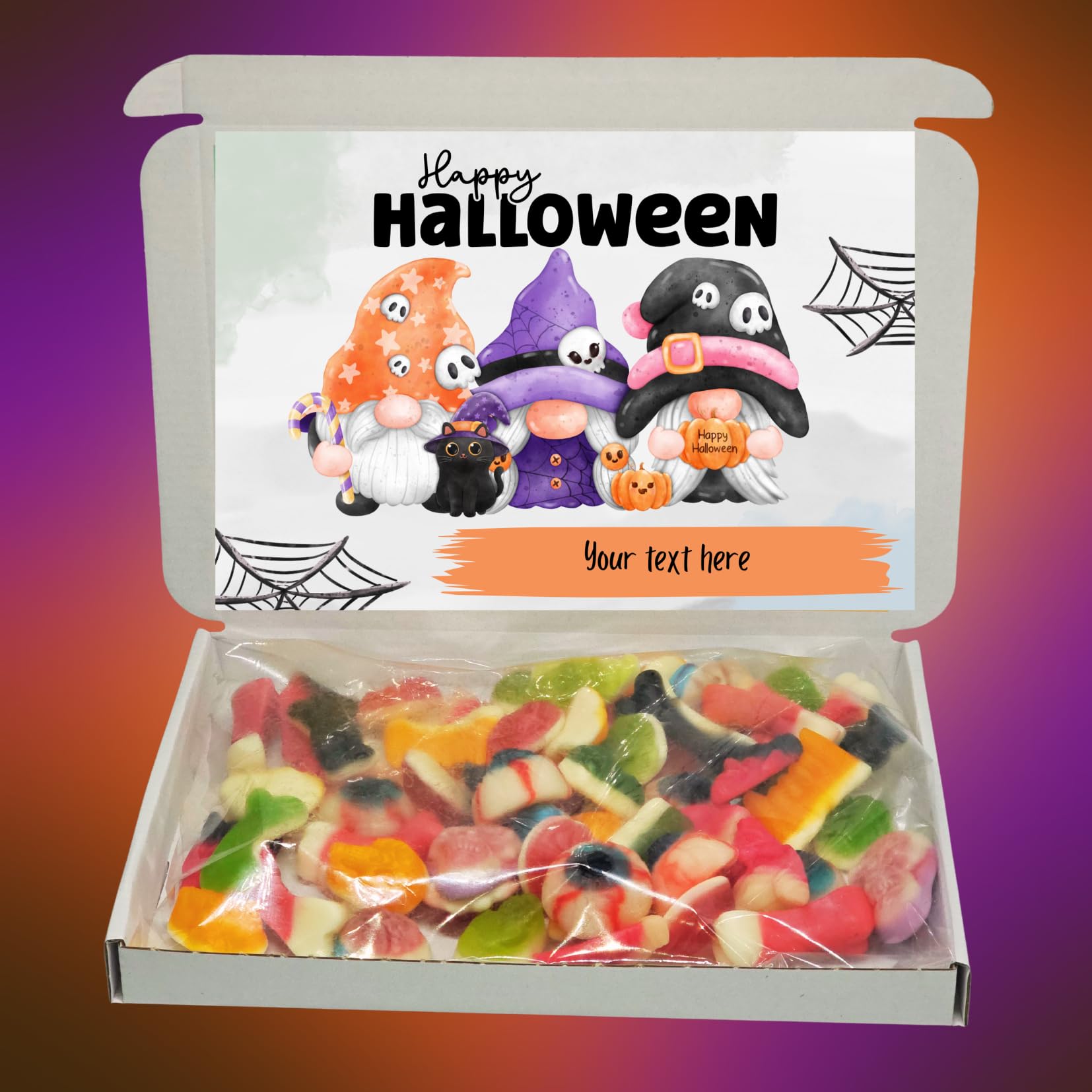 Personalised halloweensweet box