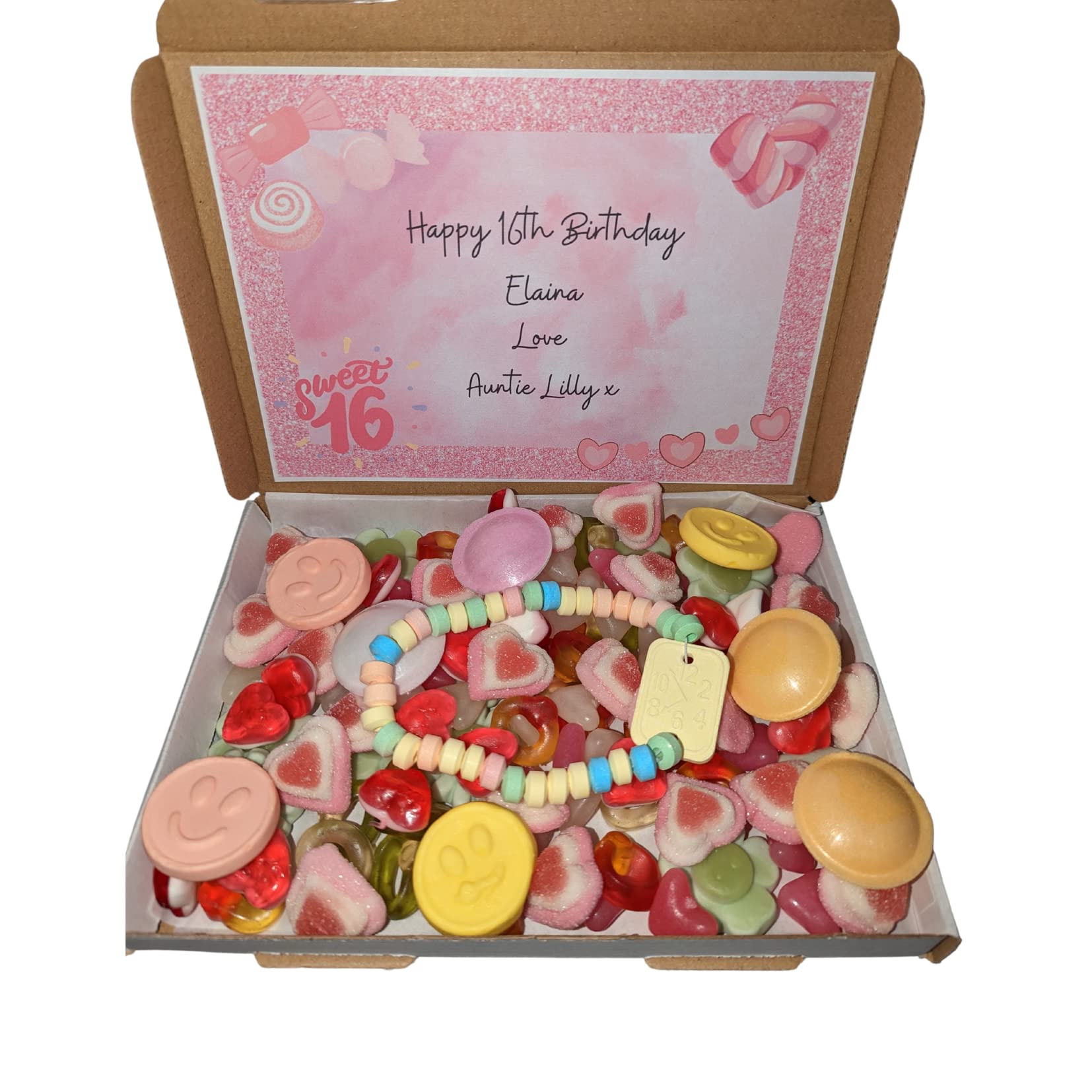 Personalised Sweet 16 sweet box