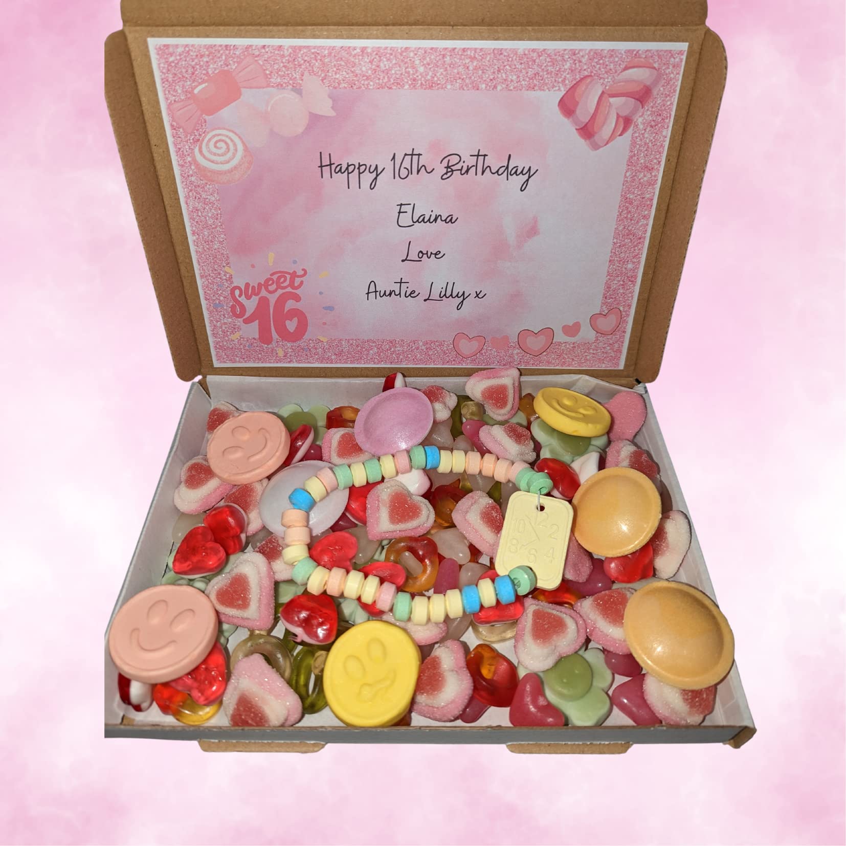 Personalised Sweet 16 sweet box