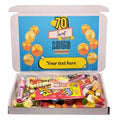 Personalised 70th birthday sweet box