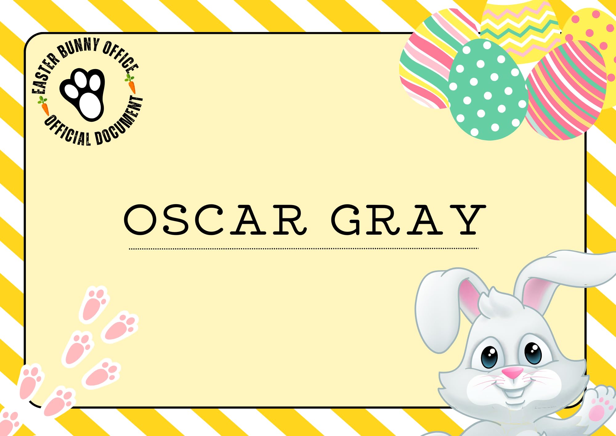 Personalised Easter bunny certificate sweet box, Personalised Easter sweet Box, Easter pick n mix box, Kids easter gift|Easter bunny gift | Easter sweets