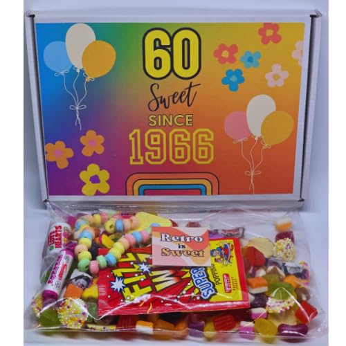 Personalised 60th birthday retro sweet box | 60th birthday| sweet since 1966| 60| sixty