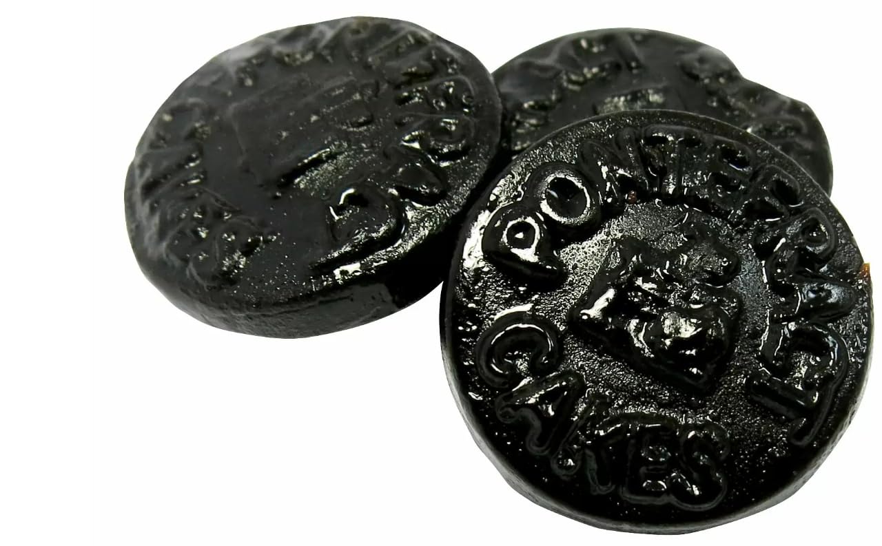 Santa's coal pontefract cakes sweet bag Stocking filler Liquorice  Christmas sweets Liquorice xmas gift