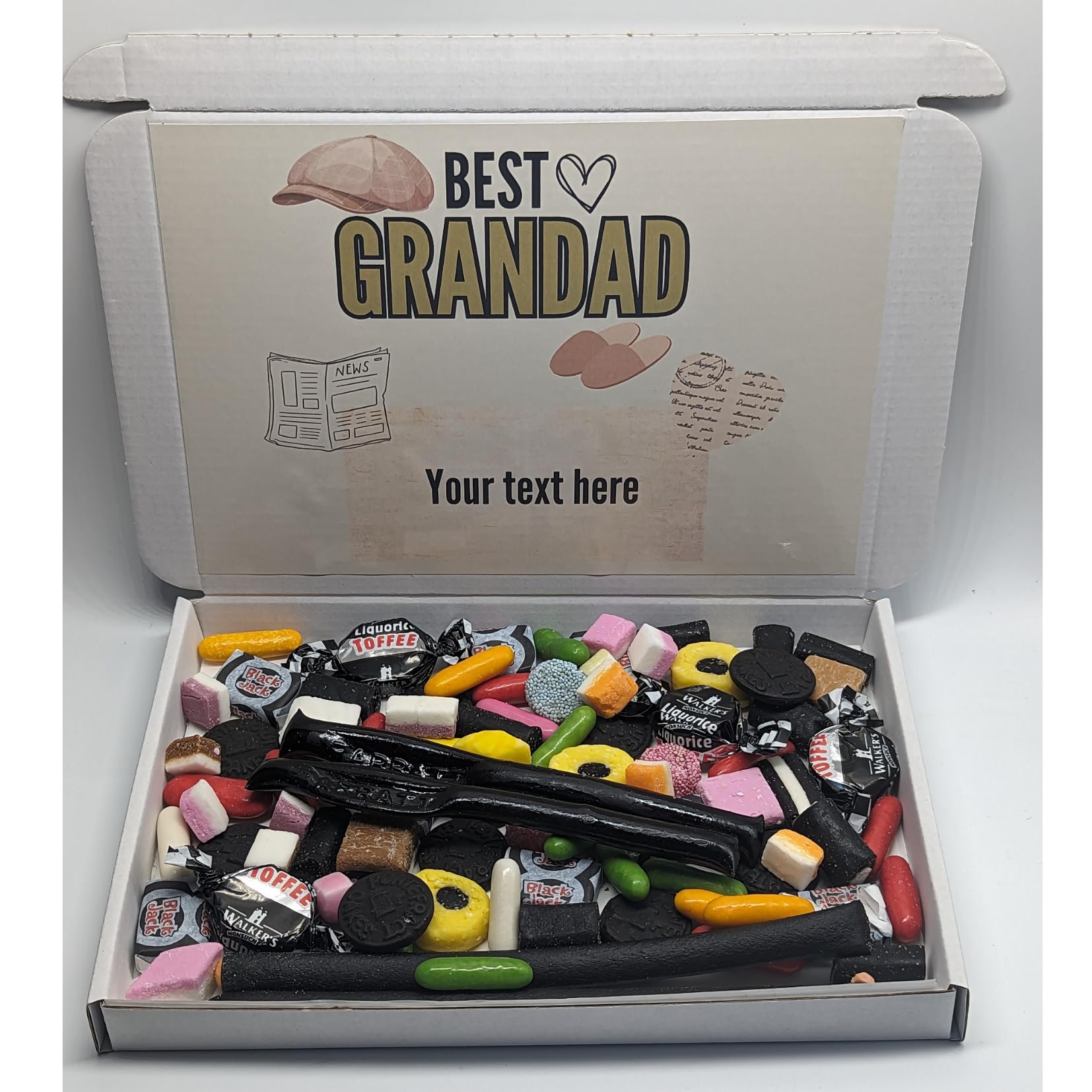 Personalised Grandad sweet box |Granda sweet box| Grandad Christmas|Grandad birthday| Granpa gift| Happy birthday Papa| Liquorice gift