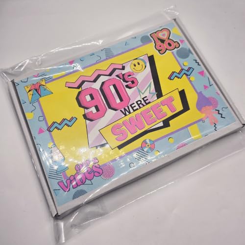 Personalised 90s Retro Treat Box – Custom Text Nostalgia Sweet Hamper – Retro Sweets Gift for Kids & Adults – 90s Throwback Present for Birthdays, Parties & Care Packages