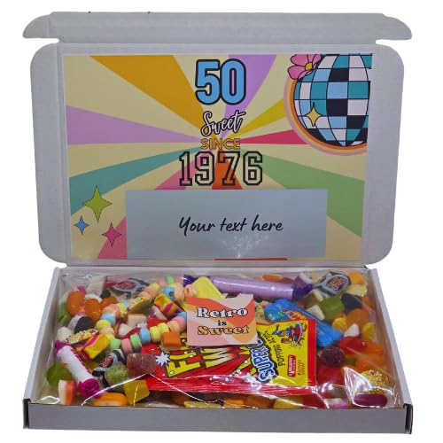 Personalised 50th birthday sweet box |50 sweet since 1976 sweet box| Personalised 50th birthday gift| 50th birthda|50th |50 |Fifty