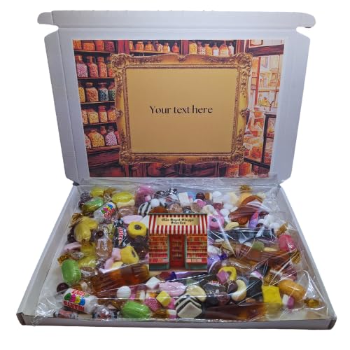 Old fashioned personalised sweetselection box| LargeTraditional sweetsbox | Retro sweets| Personalised swee box| Large sweet hop selection| Retro sweet hamper| 60th birthday 70th 80th 90th