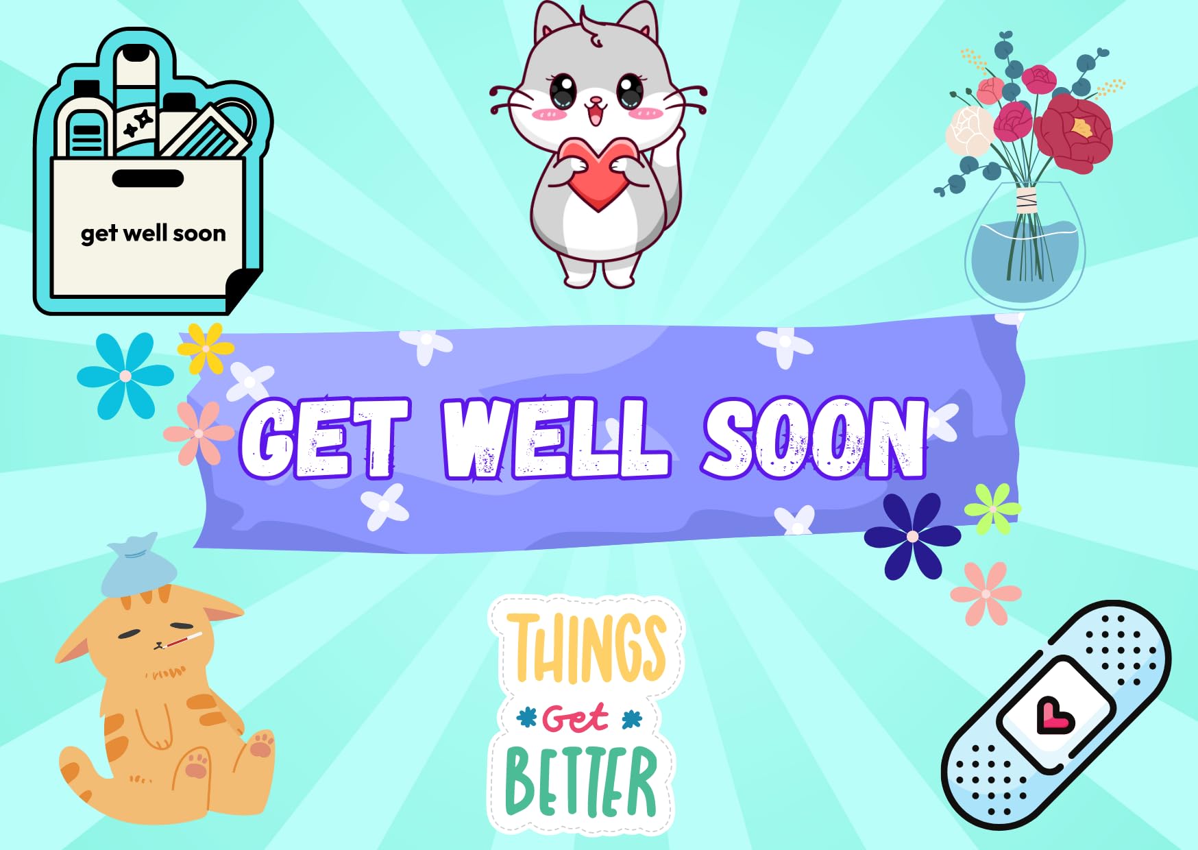 Get well soon personalised sweet box | Get well soon sweet box | Get well soon | Get well soon letterbox gift | Get well soon gift
