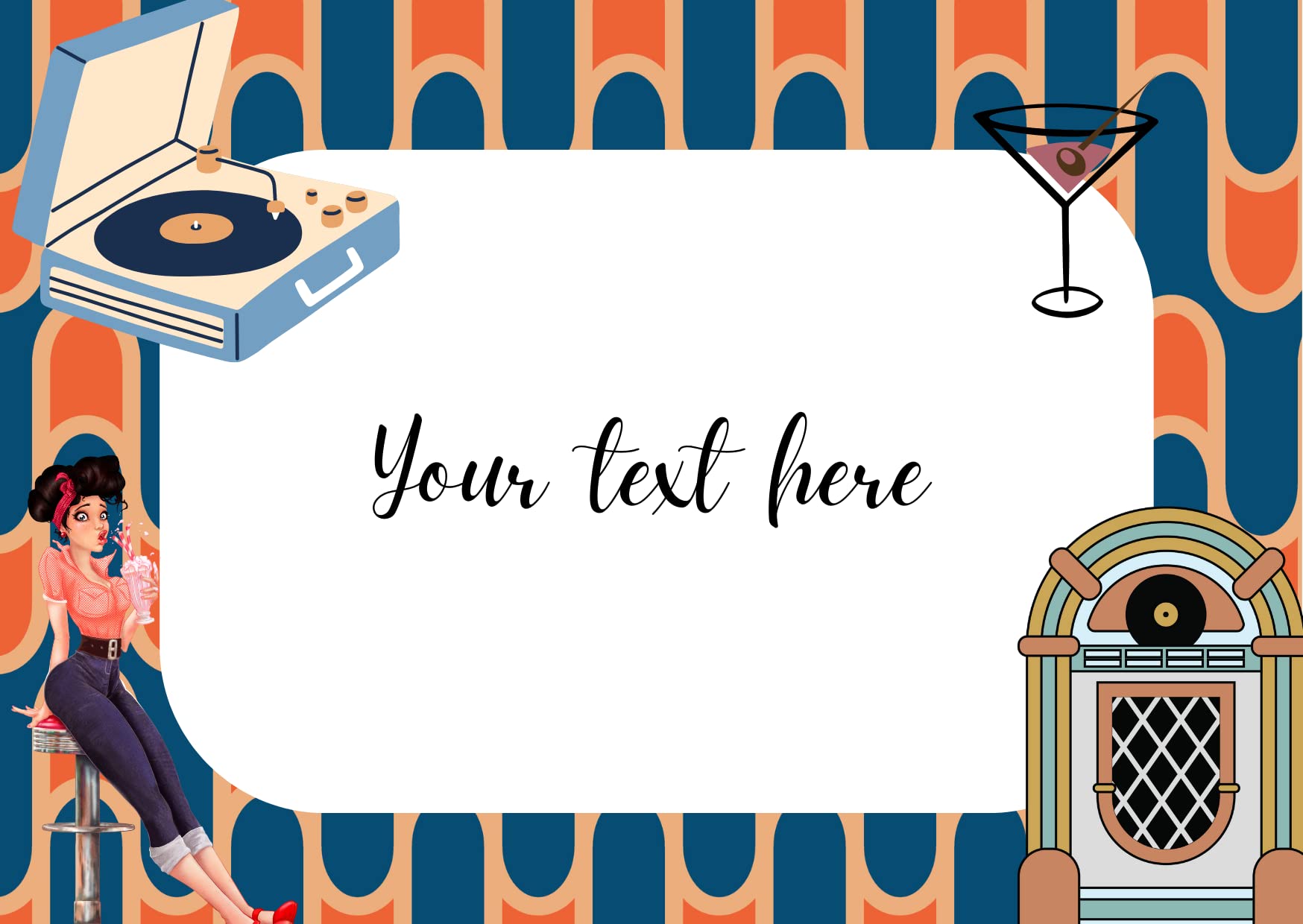 1950's Retro sweet box