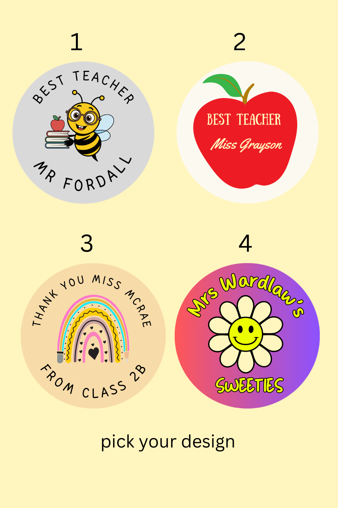 Personalised Teacher Sweet Gift platter