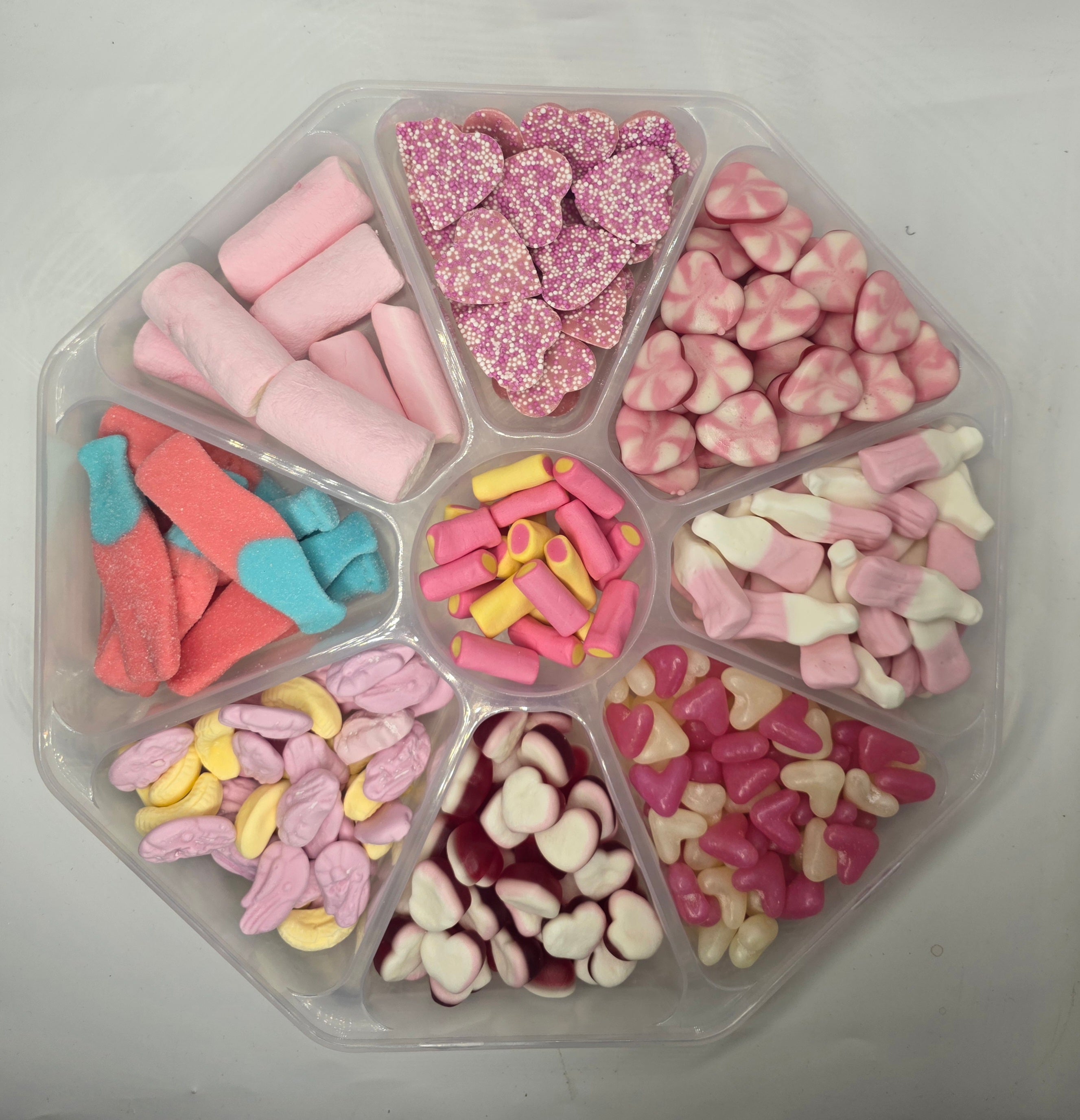 Sweet Pink girl Baby Shower Candy Gift Box – Personalised it's a girl Treat Tray
