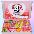 Thank You for 4 Sweet Years” Sweets Gift Box • Wedding Anniversary sweet box •